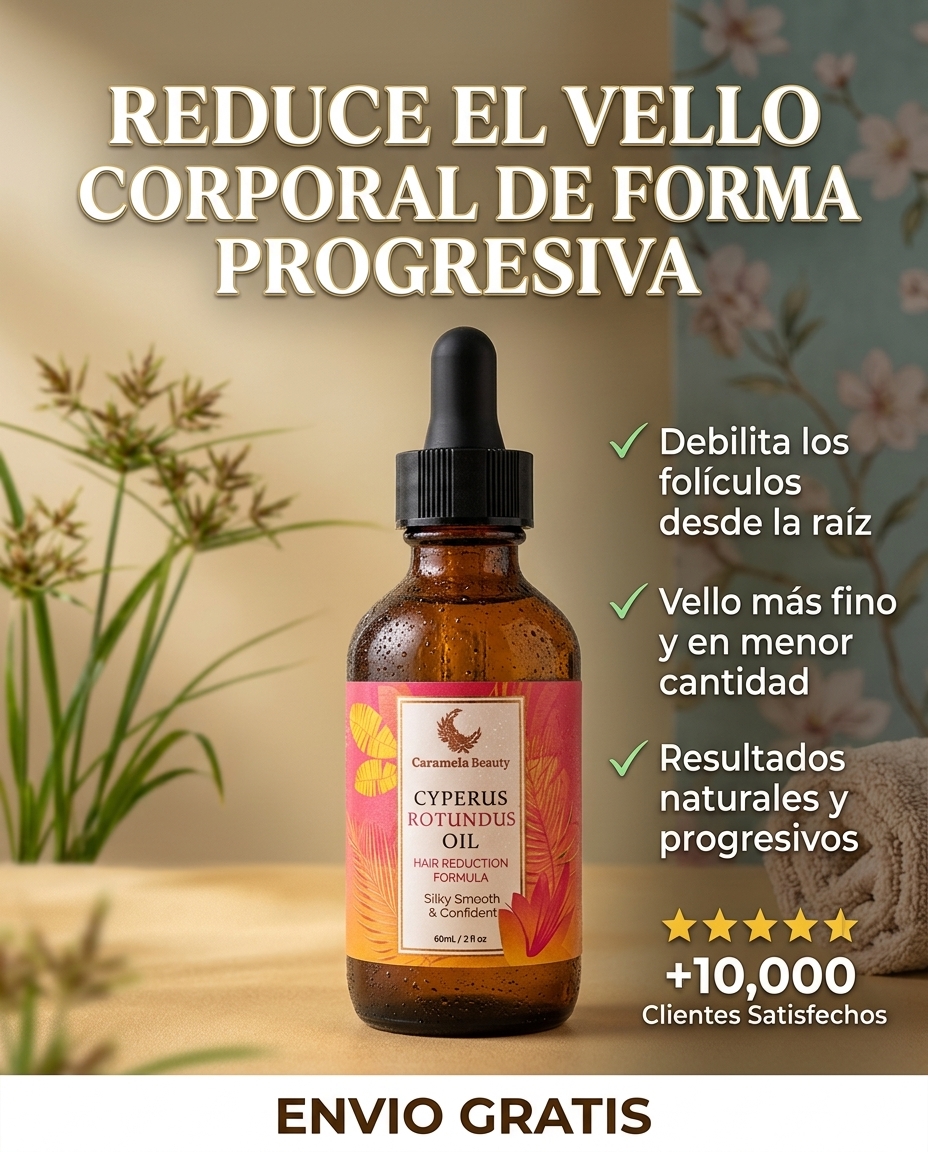Cyperus Rotundus Oil - Reduce el vello de forma progresiva