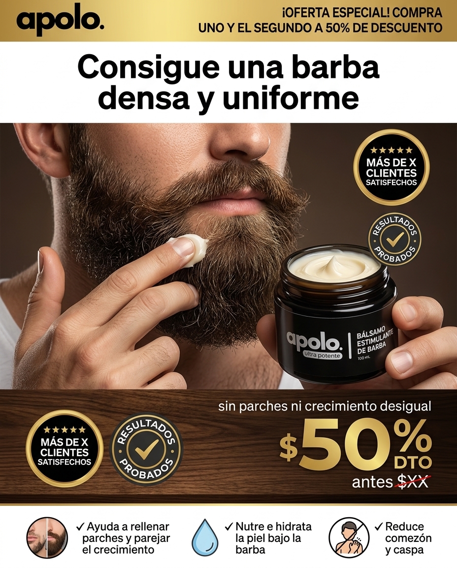 Apolo Bálsamo de Barba - Oferta 2x1