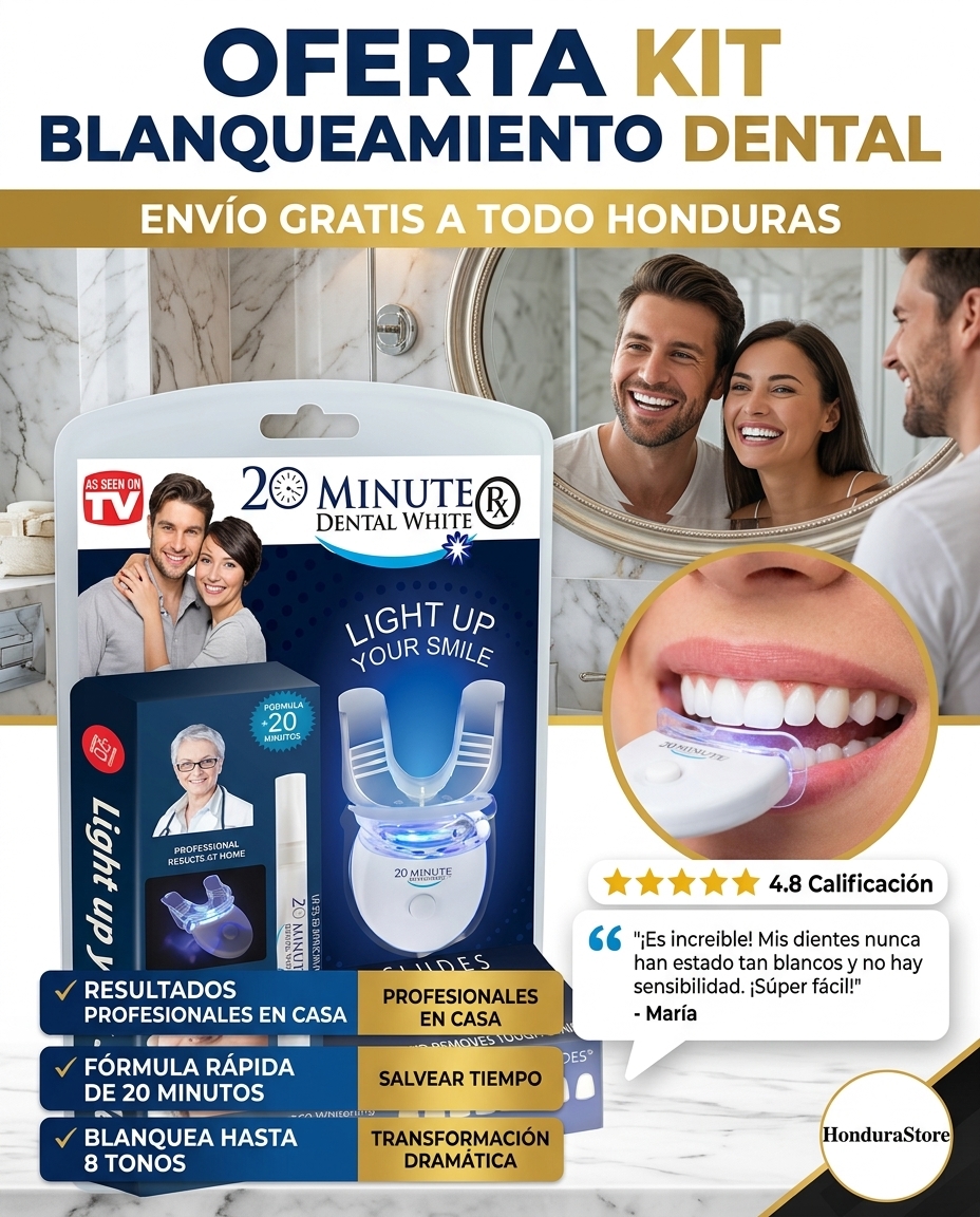 Kit Blanqueamiento Dental - Pareja en baño
