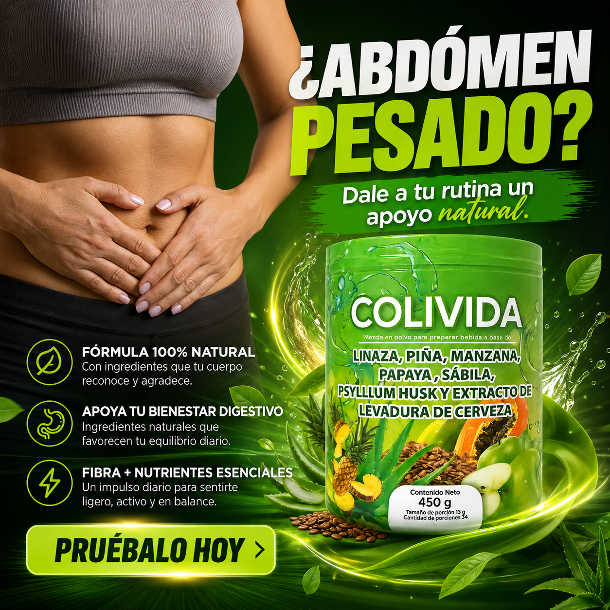 Colivida - ¿Abdómen pesado?